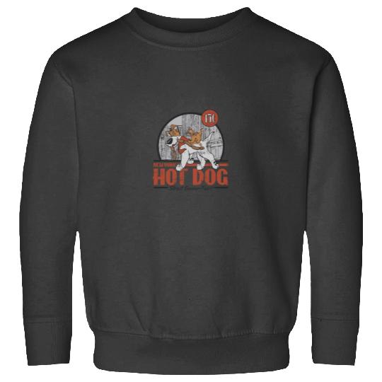 Disneyss Oliver Company New York Hot Dog Poster Sweatshirts