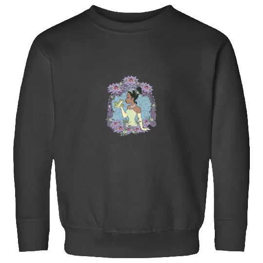 Disneyss Princess And The Frog Tiana Naveen Frog Glass Sweatshirts