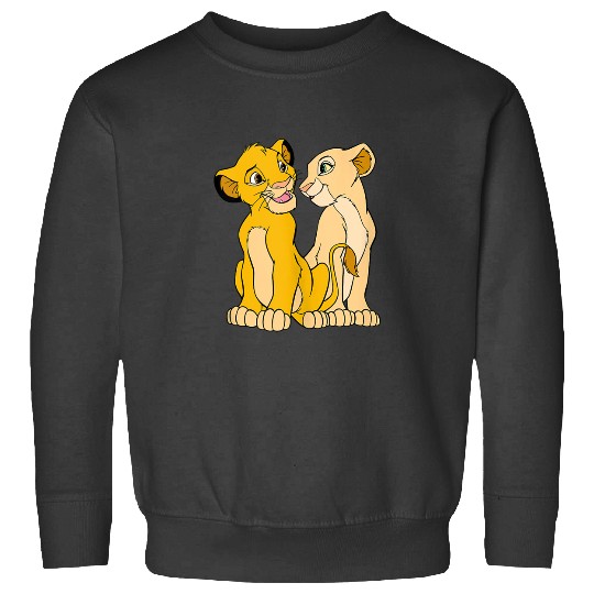 Disney The Lion King Cute Simba Nala Big Chest Portraits Sweatshirts
