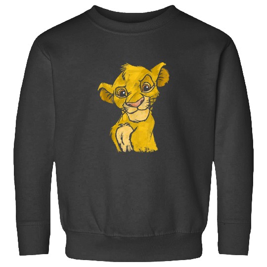 Disney Lion King Young Simba Smiling Portrait Sketch Sweatshirts