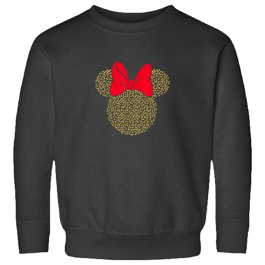 Disney Minnie Mouse Dotted Gold Icon Sweatshirts