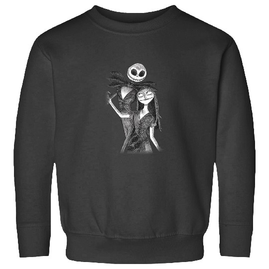 Disney The Nightmare Before Christmas Jack Sally Sketch 3408 Sweatshirts