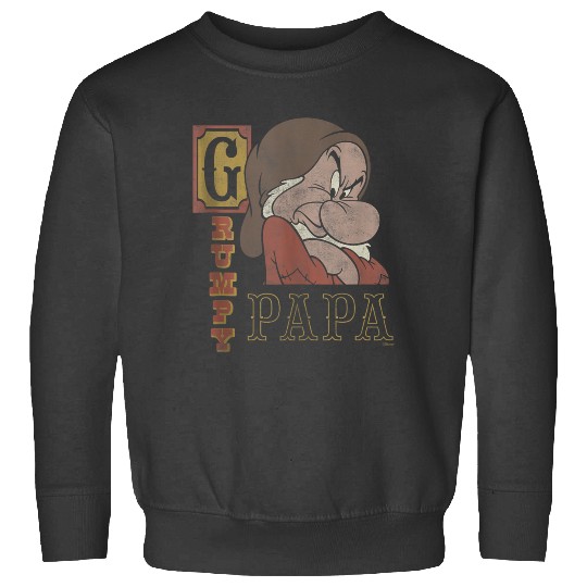 Disneyss Snow White And The Seven Dwarfs Grumpy Papa Sweatshirts