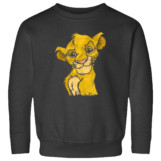 Disney Lion King Young Simba Smiling Portrait Sketch Sweatshirts