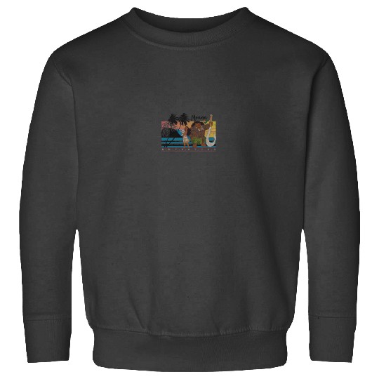 Disney Moana Maui Adventure Faded Portrait 8385 Sweatshirts