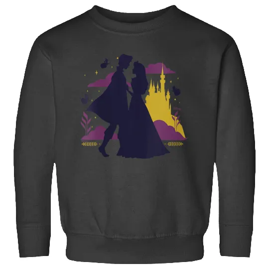 Womens Disney Princess - Aurora Prince Phillip Fairies Silhouettes Sweatshirts
