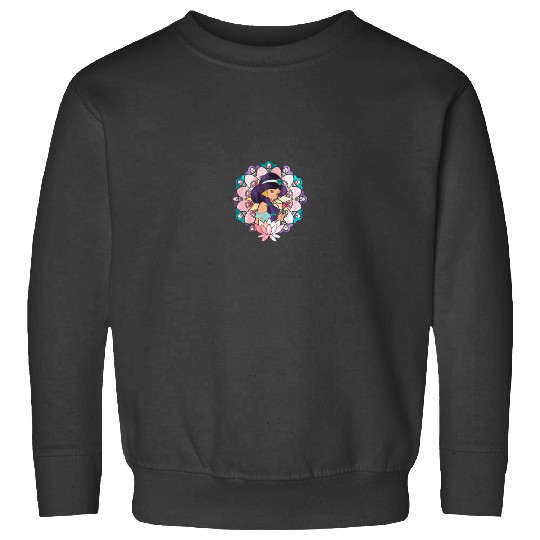 Disney Aladdin Jasmine Stained Glass Lotus Tee Sweatshirts