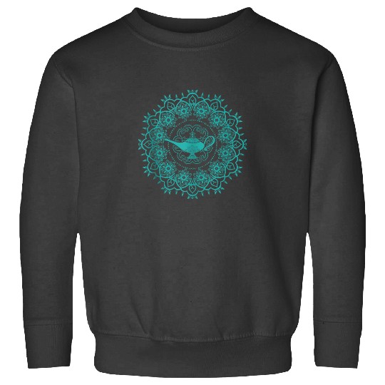 Disney Aladdin Magic Lamp Blue Mandala Sweatshirts