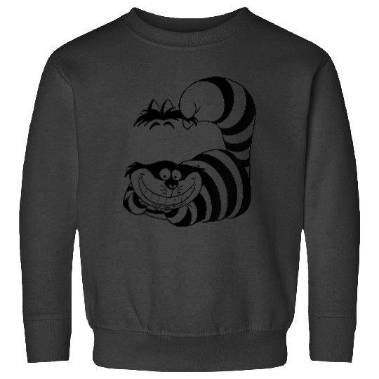 Disneyssss Alice In Wonderland Cheshire Cat Left Chest Sweatshirts
