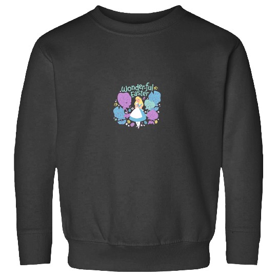 Disneyssss Alice In Wonderland Springs Flowers Wonder ful Easter Sweatshirts