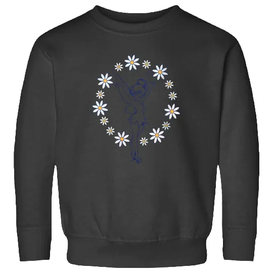Disneyssss Peter Pan Tinker Bell Springs Floral Circle Sweatshirts