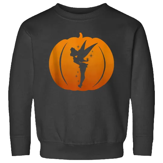 Disneyss Tinker Bell Silhouette Halloween Pumpkin Sweatshirts