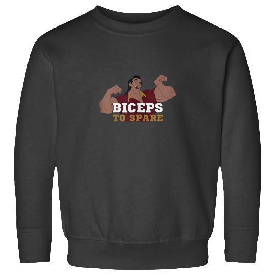 Disney Beauty The Beast Gaston Flexing Biceps To Spare Sweatshirts