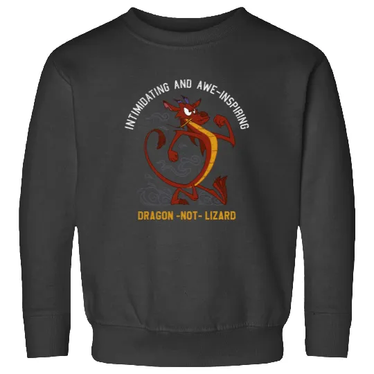 Disney Mulan Mushu Dragon Not Lizard Portrait Sweatshirts