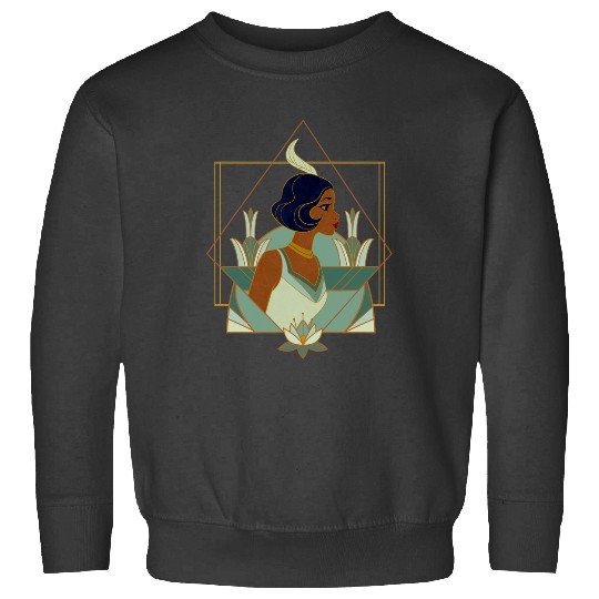 Disney Princess Tiana Modern Art Deco Style Sweatshirts