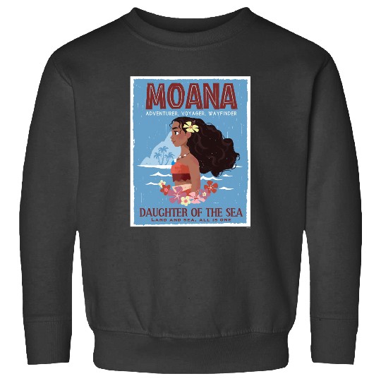 Disney Moana Adventurer Daughter of the Sea Retro Distressed Sweatshirts