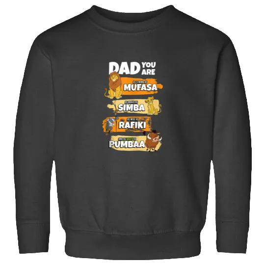 Disney The Lion King Dad You Are Word Stack Funny Sweatshirts