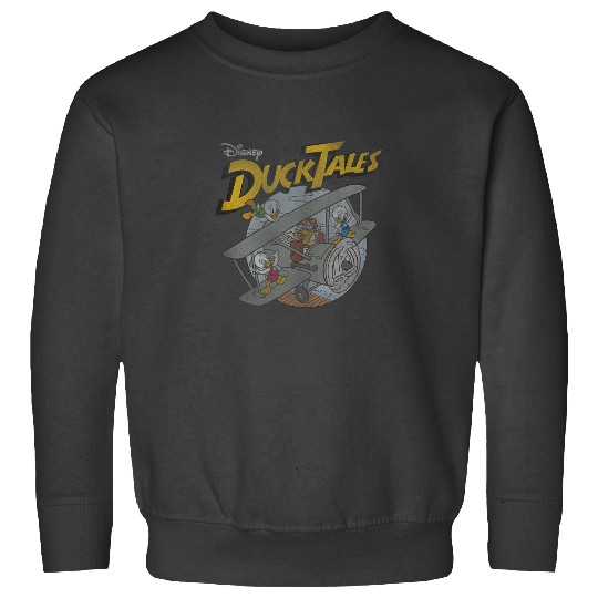 Disney DuckTales Ducks On Airplane Distressed Portrait Sweatshirts