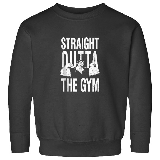 Disney Beauty and the Beast Gaston Straight Outta The Gym 7691 Sweatshirts