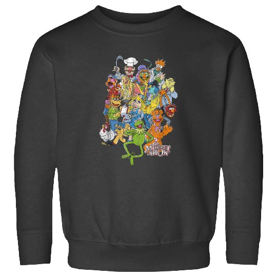 Disney The Muppets Main Characters Distressed Group Shot Sweatshirts