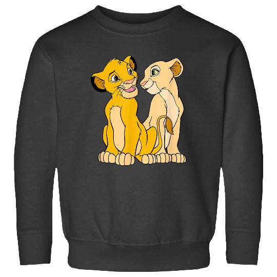 Disney The Lion King Cute Simba Nala Big Chest Portraits Sweatshirts