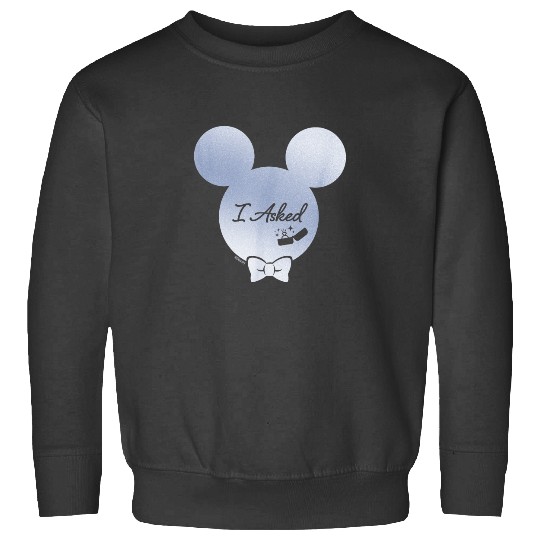 Disney I Asked Proposal Engagement Ring Bow Tie M Sweatshirts