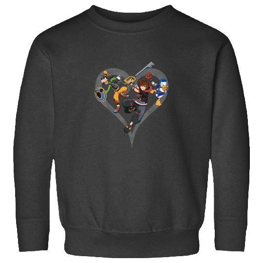 Disney Kingdom Hearts Sora Donald Goofy Action Po Sweatshirts
