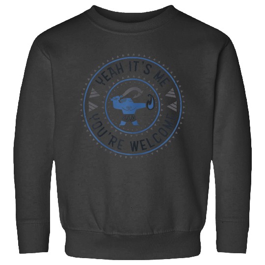 Disney Moana Maui Yeah It's Me You're Welcome Big Emblem Sweatshirts