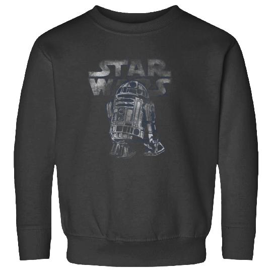 Star Warss R2D2 Vintages Distressed C2 Disney+ Sweatshirts