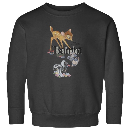 Disney Bambi Group Shot Title Logo Sweatshirts