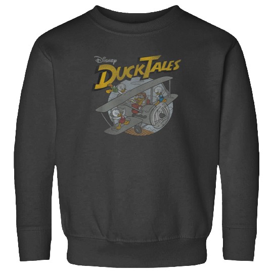 Disney DuckTales Ducks On Airplane Distressed Po Sweatshirts
