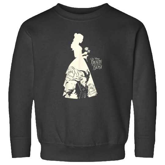 Disneyss Beauty The Beast Belle Silhouette Graphic Sweatshirts