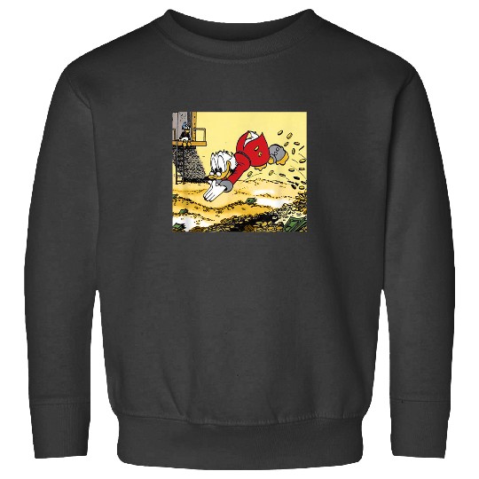 Disney DuckTales Scrooge McDuck Swimming In Cash Sweatshirts