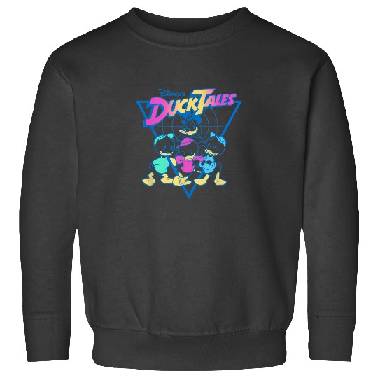 Disney DuckTales  Neon Outlines Group Shot Distr Sweatshirts