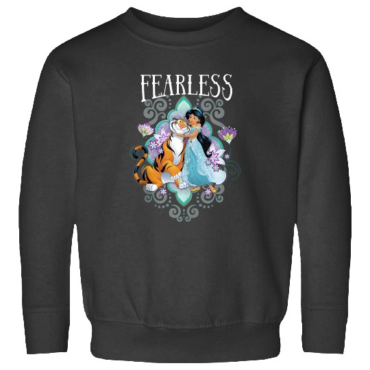 Disneyss Aladdin Jasmine And Rajah Fearless Mandala Portrait Sweatshirts