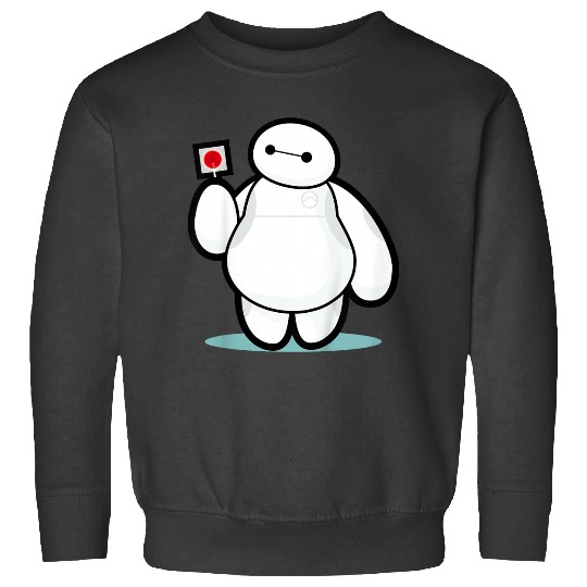 Disney Big Hero 6 Baymax With Lollipop Cute Shot Sweatshirts