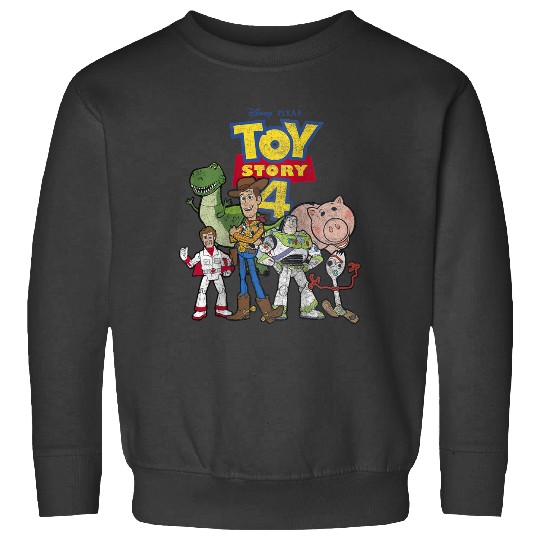 Disneyss Pixars Toy Story 4 Main Cast Movie Logo Poster Sweatshirts