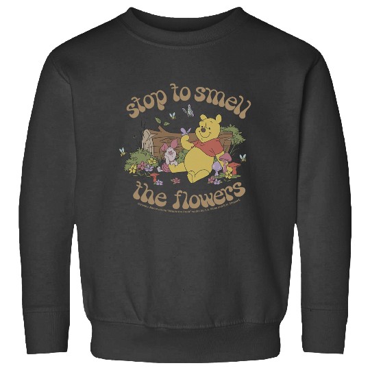 Disney Winnie The Pooh Piglet And Pooh Smell The Flowers Sweatshirts
