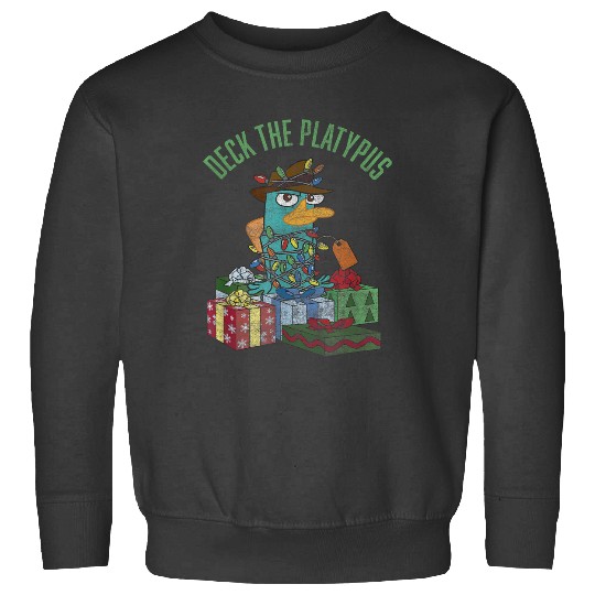 Disney Phineas and Ferb Christmas Perry Deck The Platypus Sweatshirts