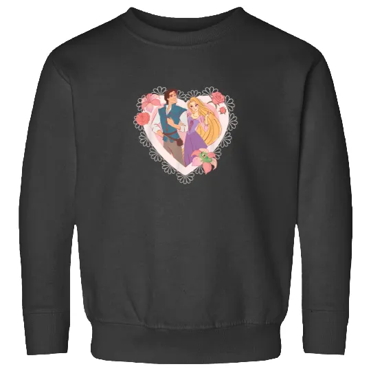 Disney Princess Rapunzel Flynn Rider Valentines Sweatshirts