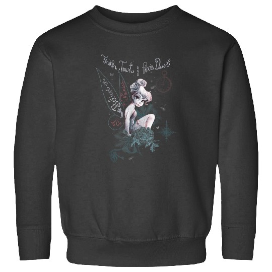 Disneyss Peter Pan Tinker Bell Believe Drawing Portrait Sweatshirts