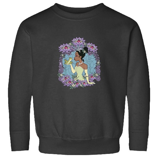 Disney Princess And The Frog Tiana Floral Frame Sweatshirts