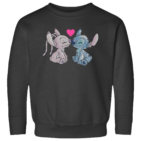 Disneyss Lilo Stitch Valentine's Day Stitch Angel Couple Sweatshirts