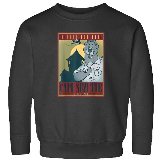 Disneyss Talespin Baloo Higher For Hire Poster Sweatshirts