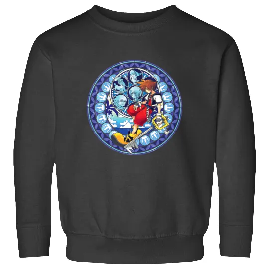 Disney Kingdom Hearts Sora Stained Glass Sweatshirts