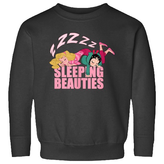 Disneyss Wreck it Ralph Sleeping Beauties Vanellope Aurora Sweatshirts