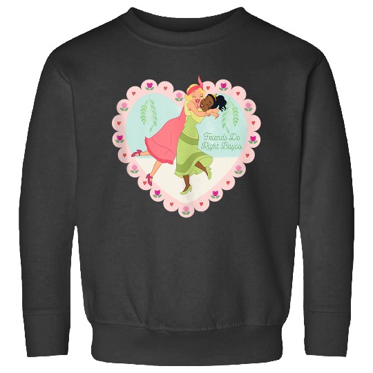 Disneyss Princess Frog Tiana Charlotte Friends Do Right Bayou Sweatshirts