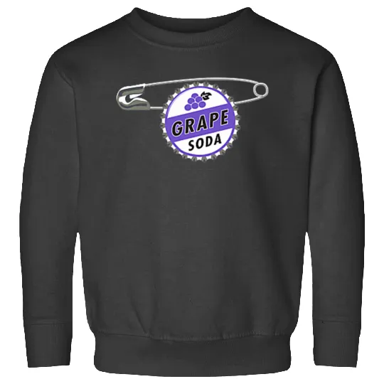 Disneyss Pixars Up Grape Soda Ellie Badge Small Pocket Logo Sweatshirts