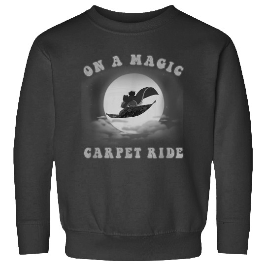 Disneyss Aladdin Magic Carpet Ride Moon Silhouette Sweatshirts