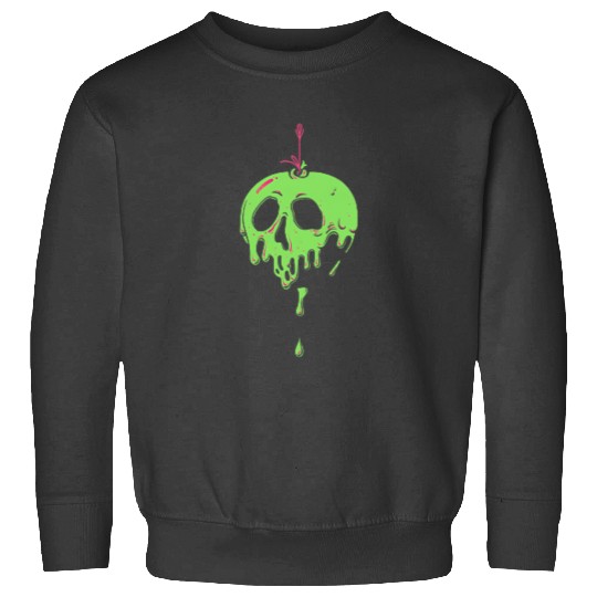 Disneyss Snow White Poison Apple Green Neon Left Chest Pocket Sweatshirts